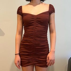 Aritzia Wilfred Ruched Dresss